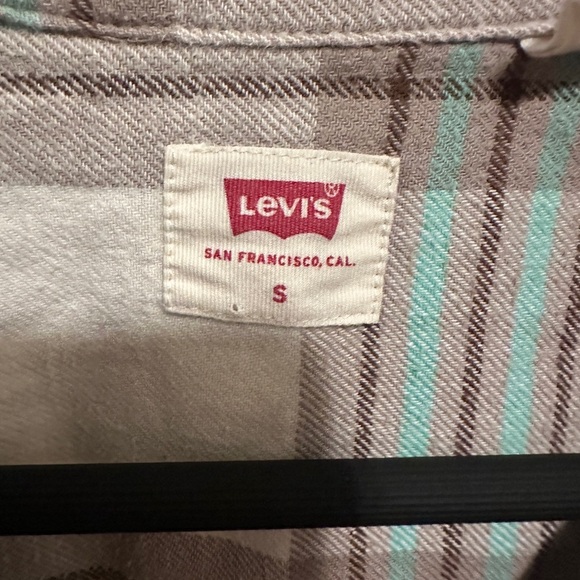 Levi’s Davy Plaid Flannel Button Down Long Sleeve Shirt Size Small Women’s - Picture 11 of 12